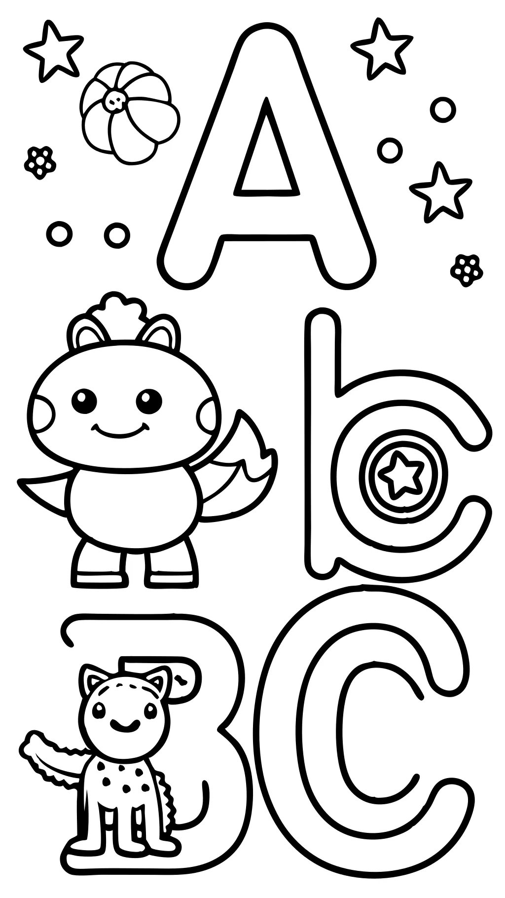 printable abc coloring pages